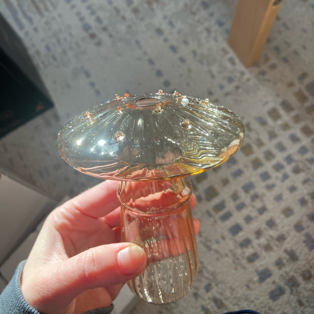 Mini Mushroom Vase Glassware